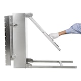 thumbnail of METRO PROFESSIONAL Holzkohlegrill Zondaro, 58 x 31 cm, mit drehbares Spießsystem, Edelstahl, silber