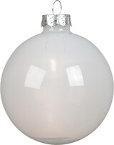 thumbnail of 6 Weihnachtskugeln Glas 8cm glänzend Christbaumkugeln Weihnachtsbaumkugeln Groß Christbaumschmuck Weihnachtsbaumschmuck Deko Winterweiss Transparent