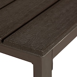 thumbnail of Relaxdays Gartentisch, wetterfest, auch für Terrasse und Balkon, Loungetisch, HBT: 39 x 98 x 48 cm, Outdoortisch, braun