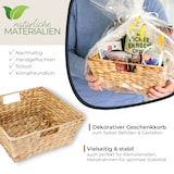 thumbnail of HMF 37269-30CM Geschenkkorb leer, Aufbewahrungskorb geflochten aus Wasserhyazinthe | 30 x 30 x 12 cm