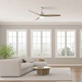 thumbnail of Ventilador de techo con luz Jata JVTE4232 con 6 velocidades, programable y con mando a distancia. 3 intensidades de luz. Úsalo en invierno y verano