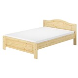 thumbnail of Doppelbett Kiefer natur Ehebett 140x200 Futonbett Massivholzbett Rollrost Matratze 60.37-14 M