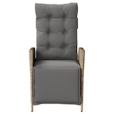 thumbnail of vidaXL Tuinstoelen 2 st verstelbaar voetensteun poly rattan beige mix