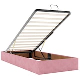 thumbnail of vidaXL Ottoman-Bett mit Matratzen & LEDs Rosa 90x200 cm Samt