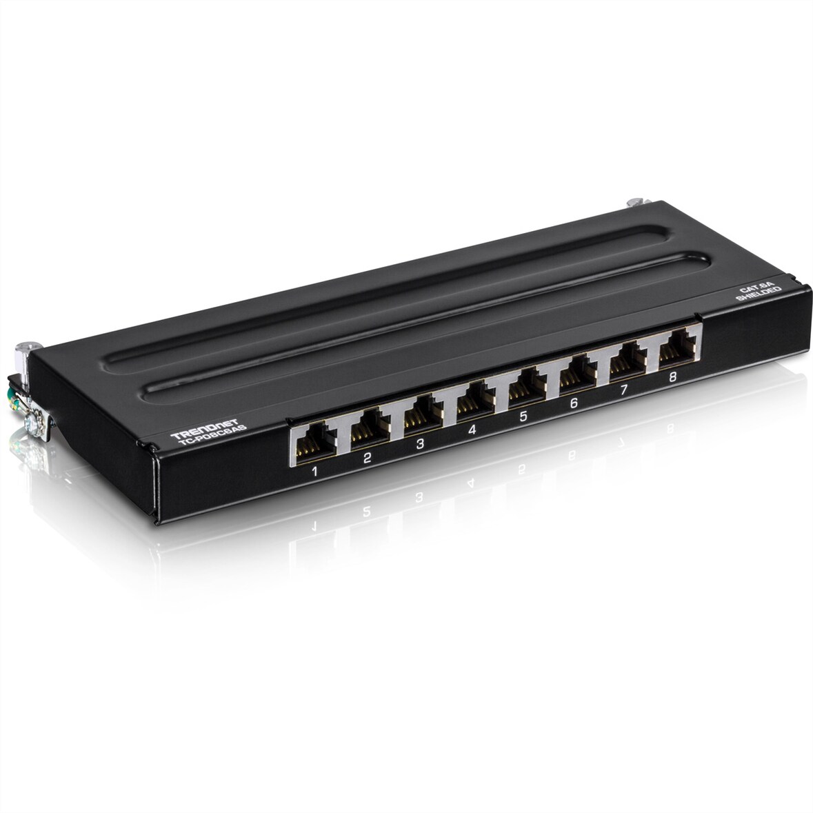 TRENDnet TC-P08C6AS Patch Panel, 8-Port Cat6A geschirmt für Wandmontage