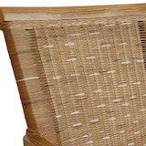 thumbnail of Esszimmer Stühle Set mit Armlehnen 4 Stück Rattanstühle braun Perth Korbstuhl Sessel nachhaltig : ohne Sitzkissen