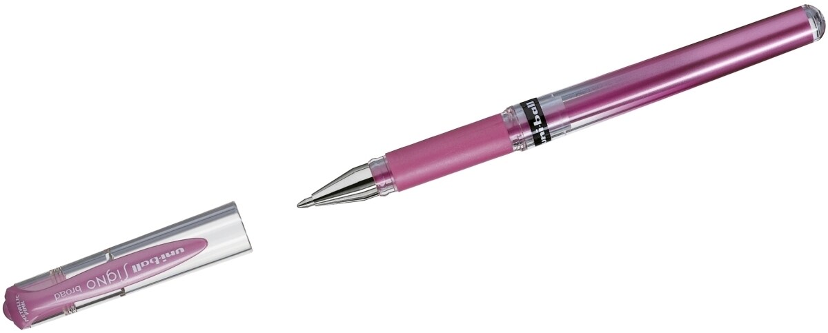 Gelroller Uni-Ball Signo UM 153 metallic-pink Packung mit 12 Stück