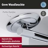 thumbnail of Paulmann Selection Bathroom LED Wandleuchte Gove  IP44  3000K 400lm 230V 5W  Chrom#Satin 71067