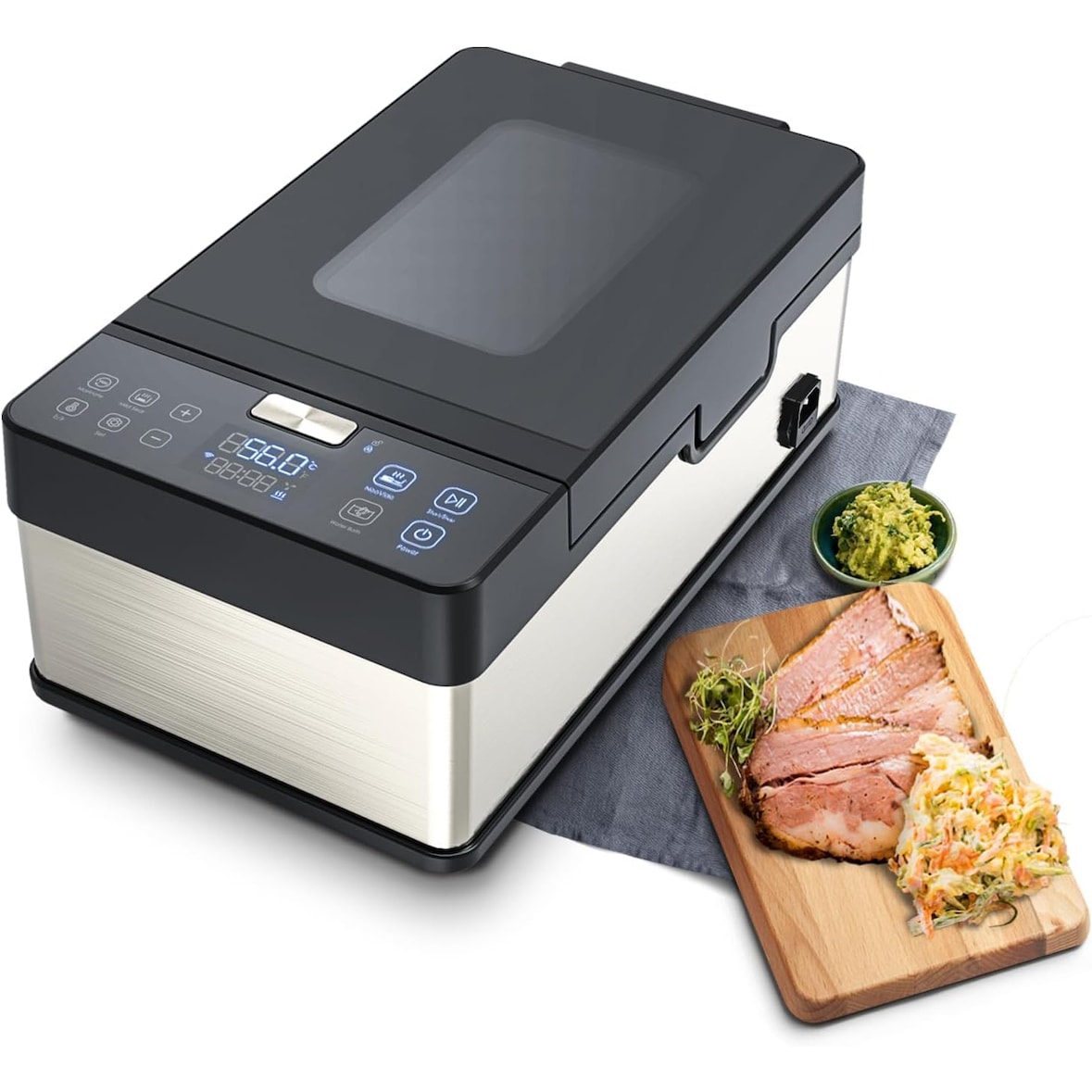 The Space Máquina para Cocinar al Vacío sin Bolsas. Capacidad 3L, 46,7x26,3x20,8cm, 650W