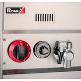 thumbnail of Romux® Friteuse À Gaz Naturel Professionnelle 17+17 Litres Double de Table | Friteuse en Acier Inoxydable avec Robinet de Vidange 12000 W