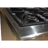 thumbnail of EURAST - Cocina central 6 fuegos 1 horno pasante y 2 estantes, a gas - 1470x1050x900 mm - 39,5 Kw - 40121410