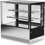 thumbnail of KLIMAITALIA Edelst. & gehärtetes Glas, belüftete Gebäckvitrinne. Schiebetüren & LED. Thermo digital. T° +2°C/+10°C. Mod. DELUXE92PSV