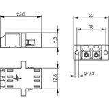 thumbnail of TELEGÄRTNER LC/APC Duplex Kupplung, SM, Keramikhülse, Kunststoffgehäuse grün, Z77