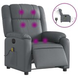 thumbnail of vidaXL Massagesessel Elektrisch Grau Kunstleder