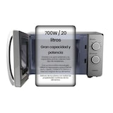 thumbnail of INFINITON Microondas MW-HS2070, 20 l, 700 W, Descongelamento, Prata