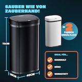 thumbnail of MONZANA® Edelstahl Mülleimer Küche 58 L Schwarz