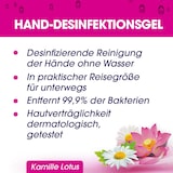 thumbnail of Sagrotan Desinfektion Handgel Desinfektionsmittel Kamille & Lotus 50ml