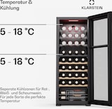 thumbnail of Klarstein Bovella 36 Duo+ Weinkühlschrank | 2-in-1 | 36 Flaschen | 2 Zonen | 7 Regale | Touch Schwarz