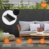 thumbnail of ECD Germany PVC Sichtschutzmatte 120x400 cm Anthrazit – Verstärkter Sichtschutzzaun, UV-beständig & wasserdicht, Windschutz Balkonverkleidung,