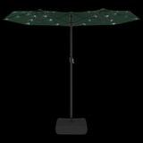 thumbnail of vidaXL Parasol dubbel met LED's 316x240 cm groen