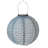 thumbnail of LED Solar Lampions mit Blumenmuster blau Party Balkon Terrasse 2St