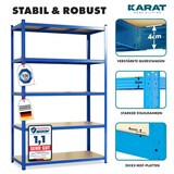 thumbnail of Schwerlastregal - Blau - für Keller & Werkstatt - Gesamtlast: 875 kg-180 x 90 x 60 cm