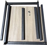 thumbnail of Mesa de 4 patas Enzo en acero para hostelería apilable