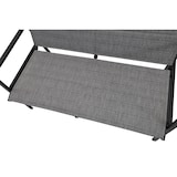 thumbnail of aro Outdoor loungeset, 4-delig, staal/synthetische stof, 2 enkele fauteuils, 1 2-zitsbank, 1 salontafel, zwart/grijs