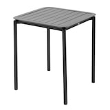thumbnail of Table de terrasse carrée (70 x 70cm) et 4 chaises noir