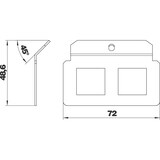 thumbnail of OBO Bettermann Trägerplatte MTM 2P 7407817
