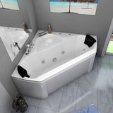 thumbnail of Whirlpool Pool Badewanne Eckwanne Wanne W02 135x135cm mit Farblichtherapie