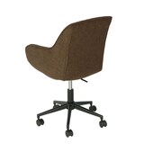 thumbnail of Bürostuhl | HxBxT 87x58x58 cm | Sitzhöhe 46cm | Stoff/Textil mit Armlehne | Braun | Drehstuhl Schreibtischstuhl Lehnstuhl