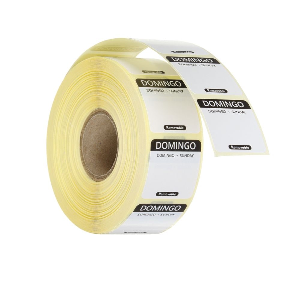 Dagelijkse veiligheidsetiketten, multifunctioneel, gemakkelijk te verwijderen , HENDI, Zwart, 1000 u., 25x25x(H)mm