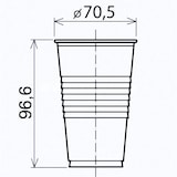 thumbnail of kidsnado 200 Stk. Trinkbecher transparent klar 0,2 l, 200 ml, PP, Ø 70 mm