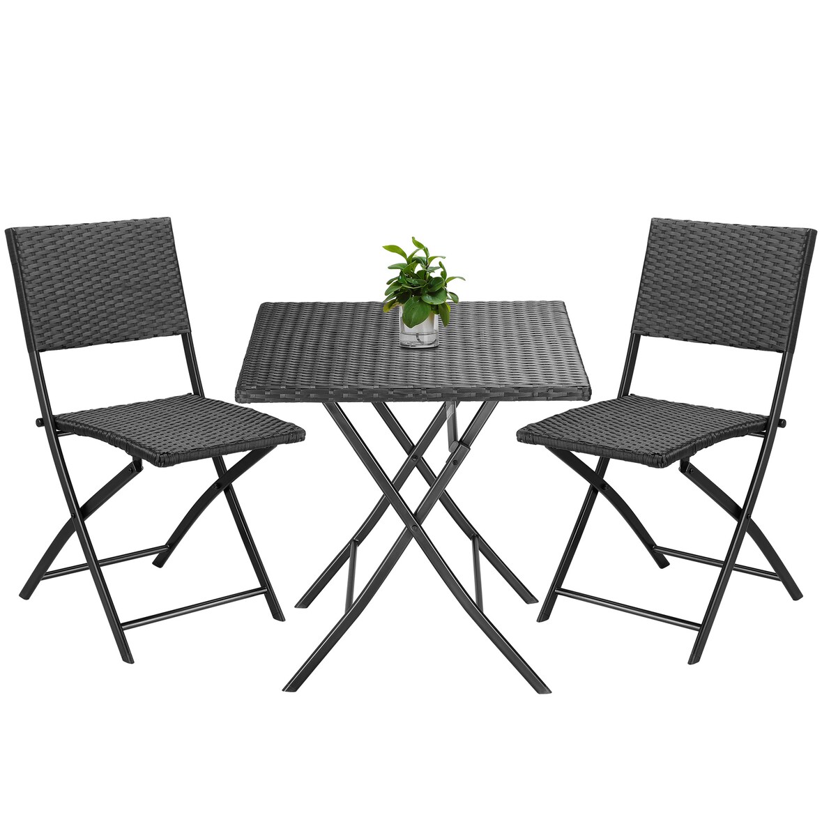 CASARIA® Polyrattan Balkonmöbel 3tlg.