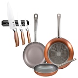 thumbnail of BERGNER - Set di 3 Padelle in Alluminio Pressato 18/22/26cm Adatte per Induzione con Set di 3 coltelli in acciaio inossidabile con supporto magnetico