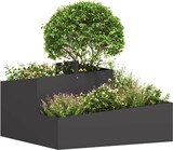 thumbnail of vidaXL Gartenblumentopf Schwarz 80 x 80 x 50 cm Kaltgewalzter Stahl