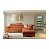 thumbnail of Canapé d'angle convertible réversible DAYTONA Tissu Lincoln terracotta 260 x 216 x 94 cm AUCUNE