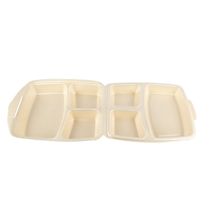 DayBays 1000 Stk. Dinner-Box 3 teilig 220x285x75 mm Champagner laminiert