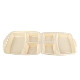 thumbnail of DayBays 1000 Stk. Dinner-Box 3 teilig 220x285x75 mm Champagner laminiert