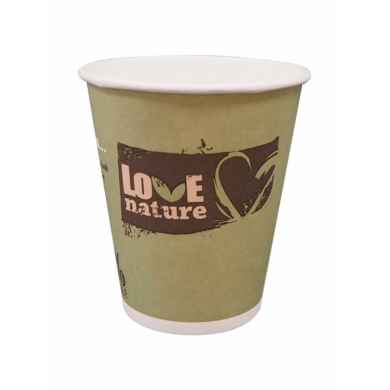 1500x Heißgetränkebecher "Love Nature", mit Biobeschichtung, 300ml