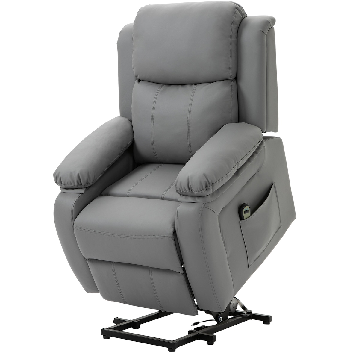 HOMCOM Poltrona Relax Reclinabile 160° Elettrica e Alzapersona in PU