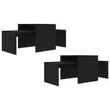 thumbnail of vidaXL Couchtisch-Set Schwarz 100x48x40 cm Holzwerkstoff