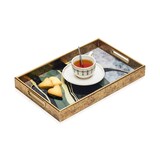 thumbnail of IvoQ Luxe Marmerlook Dienblad met Goudkleurige Handgrepen - Marmeren Ontwerp - Stijlvol en Praktisch