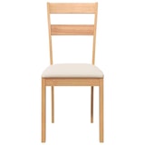 thumbnail of Chaises à manger coussins 2 pcs naturel bois massif caoutchouc Modèle Vega ProDesk Confort