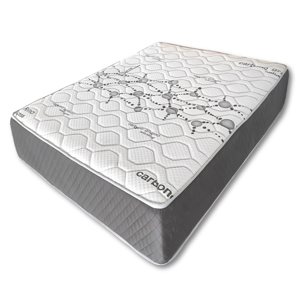 Colchón Viscoelástico 30cm Alta gama | 135x200 | Ideal para Personas con Dolores de Espalda | Alta Firmeza | Carbono-Grafeno Anti-Stress