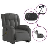 thumbnail of vidaXL Elektrischer Massagesessel mit Aufstehhilfe Dunkelgrau Stoff