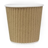 thumbnail of MONOUSO - Riffelbecher aus Kraftpapier 4Oz/120ml Ø6,2cm (500 Stück)