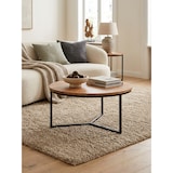 thumbnail of Akazienholz Couchtisch, Elegantes Design, Stauraum, Robustes Eisengestell. 60x60x38 cm | Kadima Design