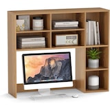 thumbnail of COSTWAY Estantería de escritorio, con capacidad para monitores de hasta 27 pulgadas, estantería para banco de trabajo